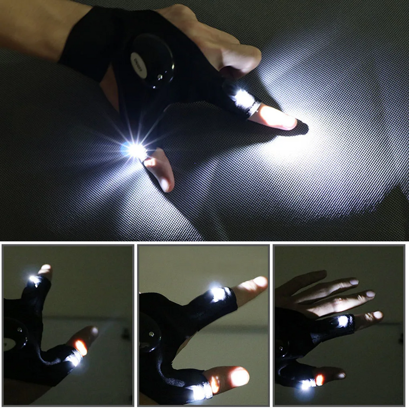 NightGuide Fingerless LED Outdoor Glove W56