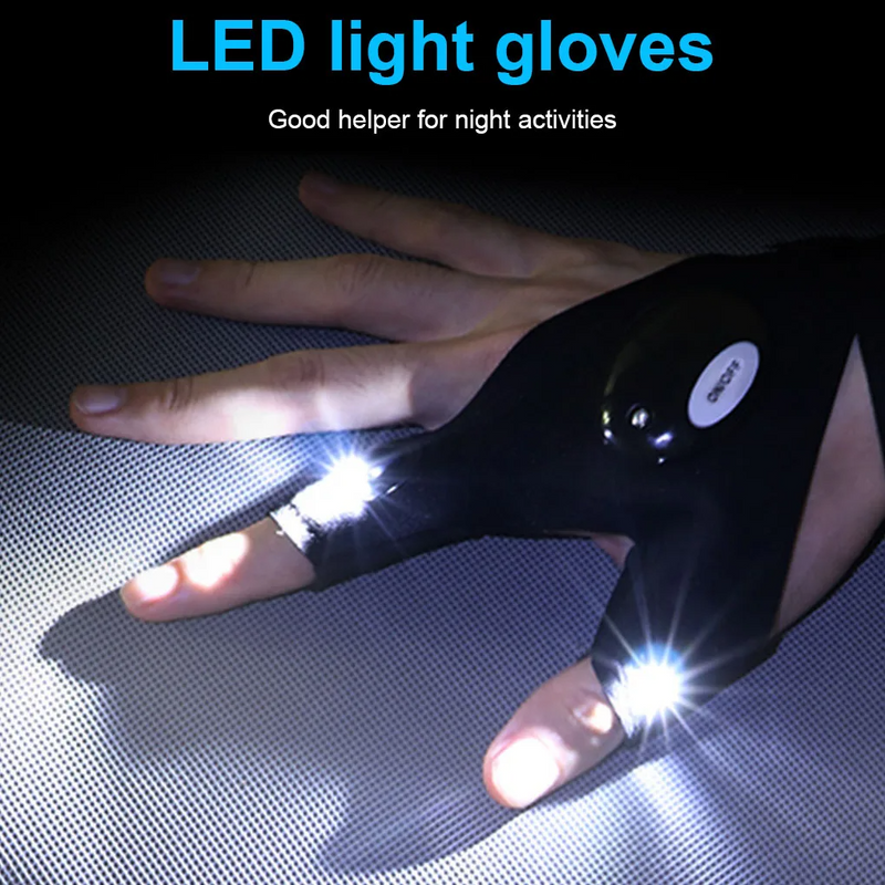 NightGuide Fingerless LED Outdoor Glove W56