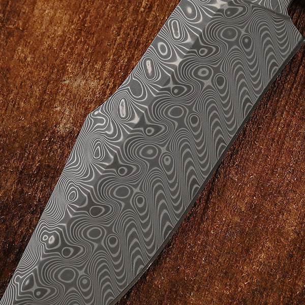 95 layers Damascus knife with American Sand Iron Wood handle.