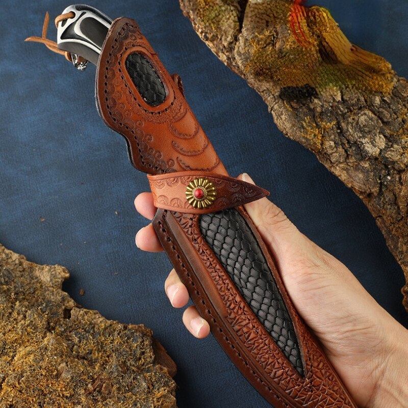 75 layers Damascus knife with 316L Steel handle.